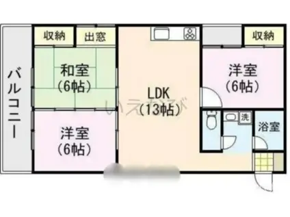 ロワイヤルエステート(3LDK/2階)の間取り写真