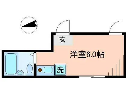 シャンテ立石駅前(ワンルーム/1階)の間取り写真