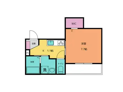 OG CATS(1K/3階)の間取り写真