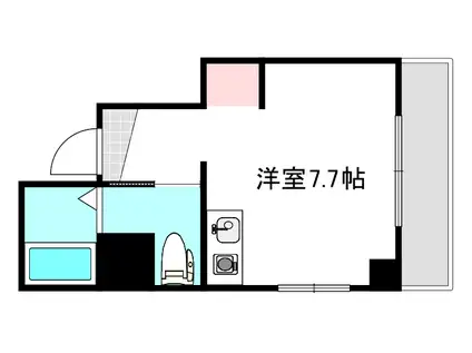 ジョイフル住吉(ワンルーム/4階)の間取り写真