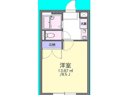 リバティ・タカ(1K/1階)の間取り写真