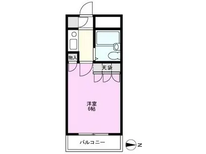 TOKO WISE(1K/3階)の間取り写真
