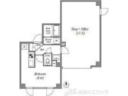 GMTENJIMBASHI(ワンルーム/1階)の間取り写真