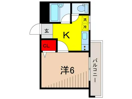 プライムハイツ(1K/3階)の間取り写真
