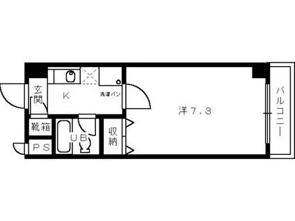 3CNESTOTORI(1K/3階)の間取り写真