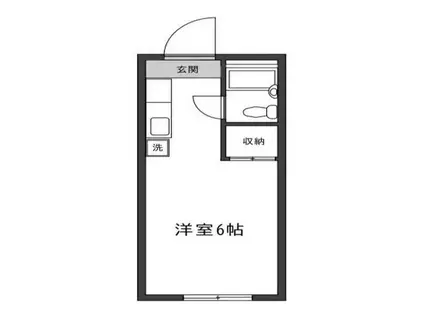 アズーレ八王子(ワンルーム/2階)の間取り写真