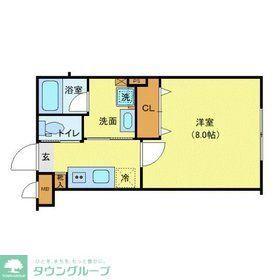 J-ARC上石神井(1K/2階)の間取り写真