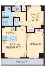 インペリアル パーク I(1SLDK/6階)の間取り写真
