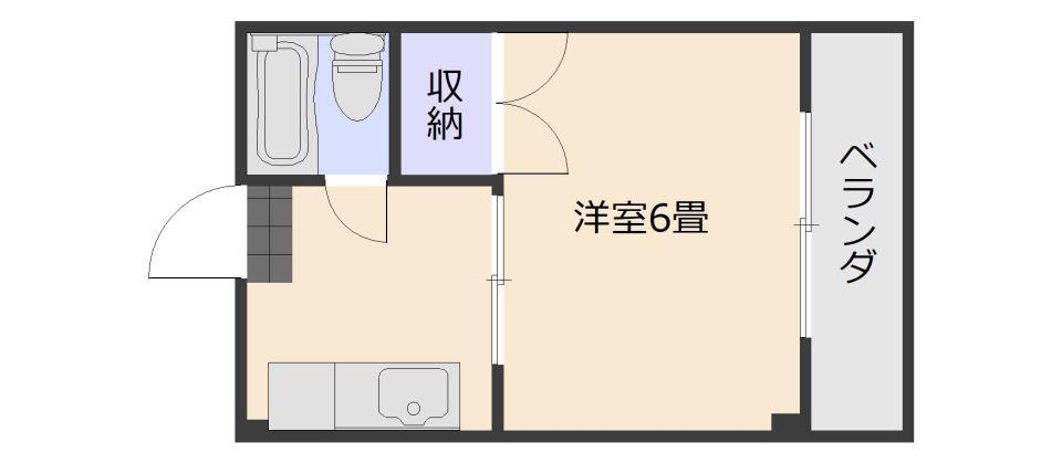 新照院ビル(1K/4階)の間取り写真