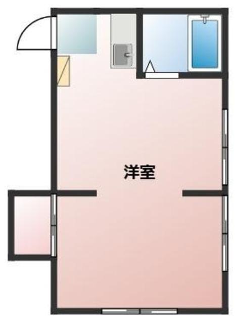 めぐみ荘(ワンルーム/2階)の間取り写真