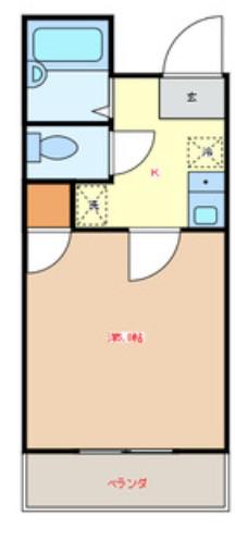 ドミサイルオーミヤ(1K/2階)の間取り写真