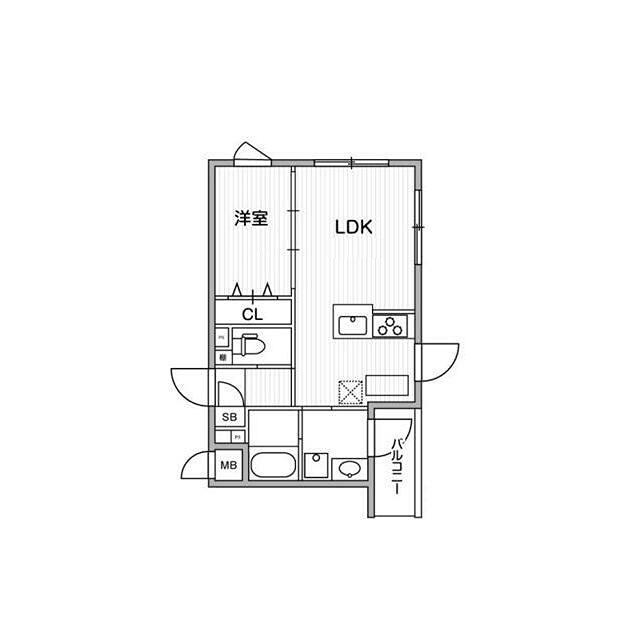 GRANDUO柿の木坂2(1LDK/3階)の間取り写真