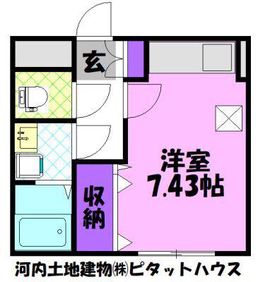 SIEG(ワンルーム/3階)の間取り写真