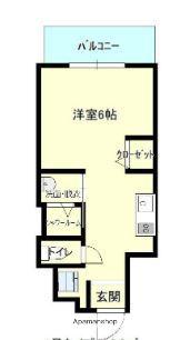 MODERN PALAZZO大手門II(ワンルーム/3階)の間取り写真