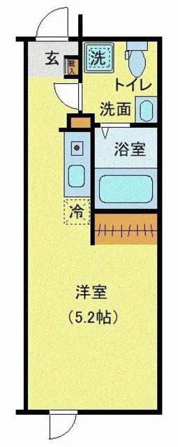フィオーレ金町II(ワンルーム/3階)の間取り写真