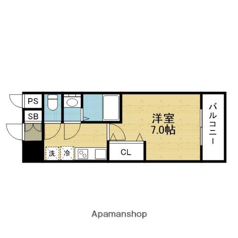 LIVIAZ OSAKA VERITE(1K/10階)の間取り写真