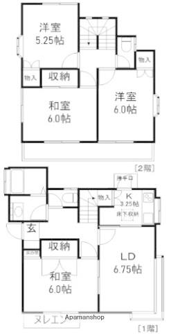 ユーカリが丘戸建(4LDK/1階)の間取り写真