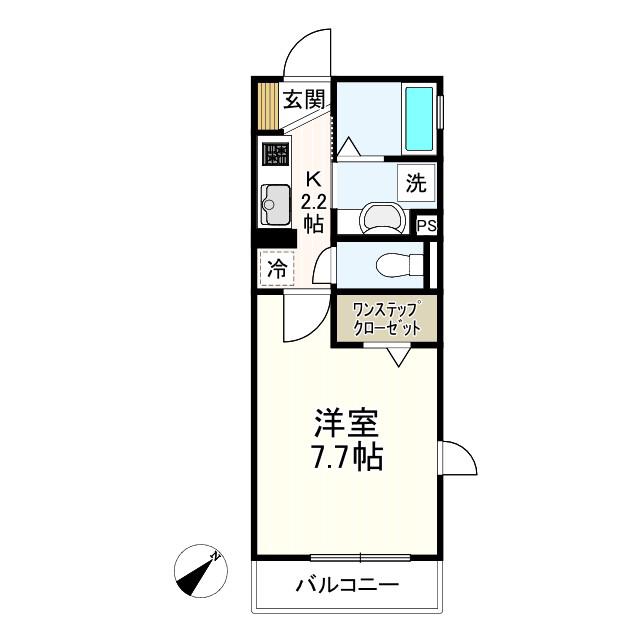 サンモール上井草(1K/1階)の間取り写真