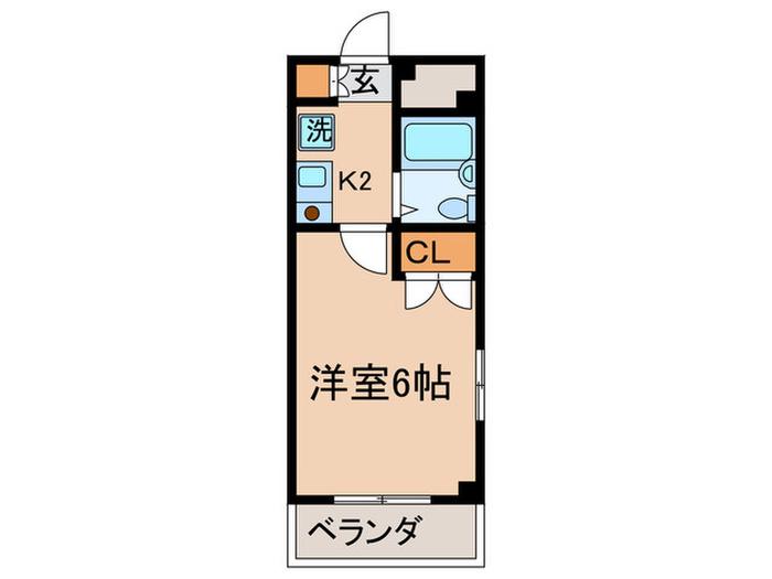 POGGIOPIANO(1K/2階)の間取り写真