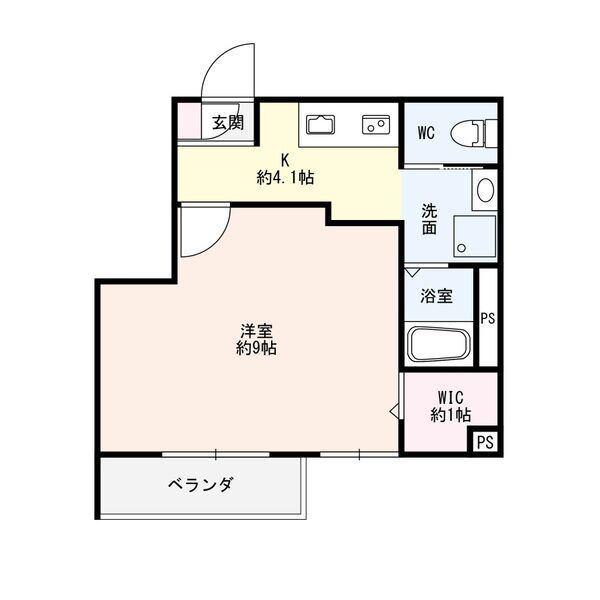 メゾンベール大松(1K/2階)の間取り写真