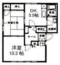 光ハウスA(2DK/2階)の間取り写真