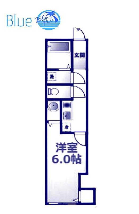 クオリティア平塚(1K/1階)の間取り写真