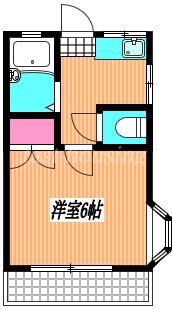 ハイツアヴェニュー(1K/1階)の間取り写真