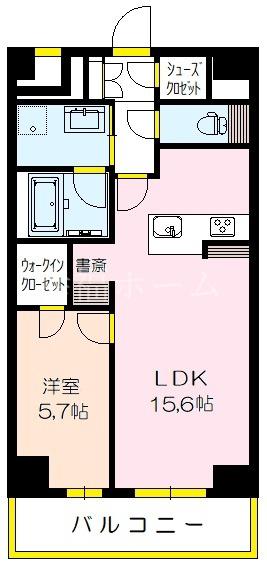 BIONA(1LDK/1階)の間取り写真