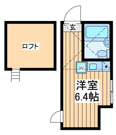 マイプランジェイ(ワンルーム/1階)の間取り写真
