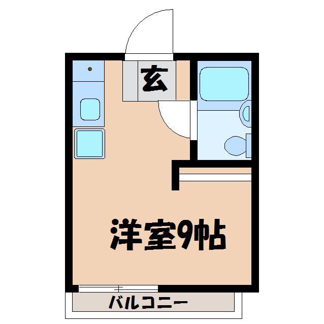 カレッジハウス タチバナ(ワンルーム/2階)の間取り写真