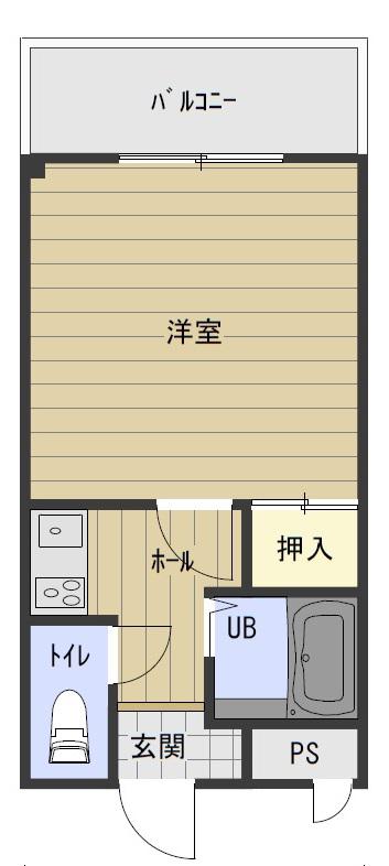 エトワール栄(1K/3階)の間取り写真