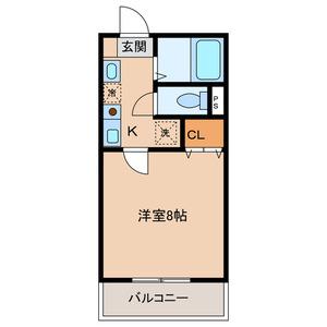 サンライトヒルズ(1K/1階)の間取り写真