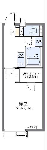 レオネクストサンベスト(1K/1階)の間取り写真