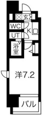 フォーリアライズ城東ファイン(1K/11階)の間取り写真