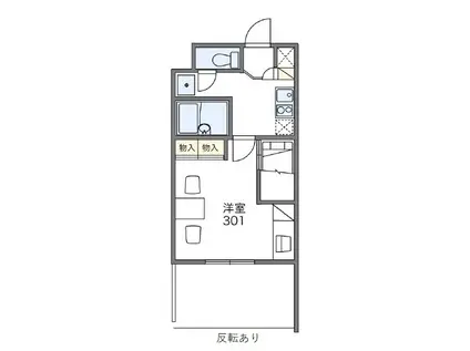 レオパレスREZON中百舌鳥(1K/8階)の間取り写真