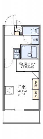 レオパレスCARTIER勅使K(1K/2階)の間取り写真