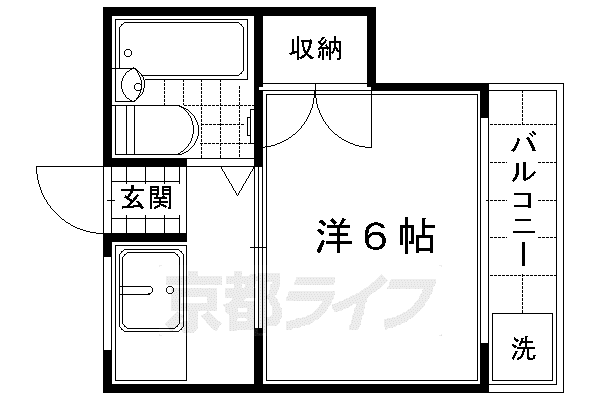 マンションナガヤ(1K/2階)の間取り写真