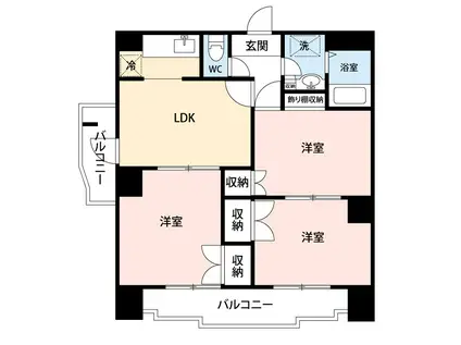 イーストガーデン ポプラ館(3LDK/7階)の間取り写真