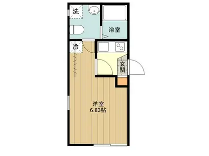 ブラントン八王子(1K/3階)の間取り写真