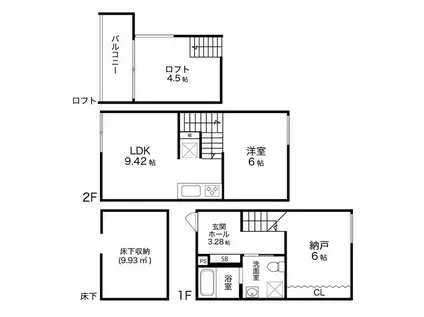 DADA CUBE03(1LDK/1階)の間取り写真
