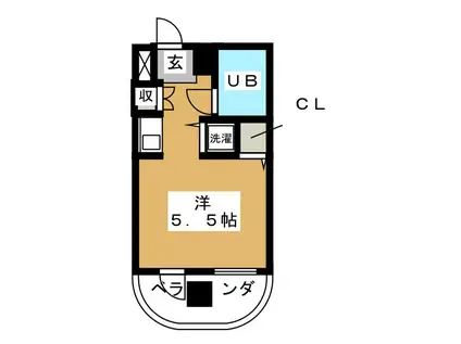ビッグヴァン日吉ホームズ(ワンルーム/1階)の間取り写真