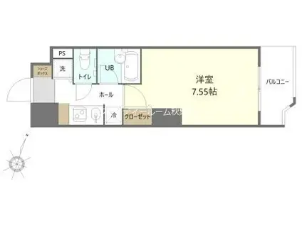 HOPE CITY秋葉原(1K/5階)の間取り写真