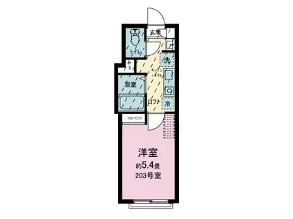 めぞん一刻(1K/2階)の間取り写真