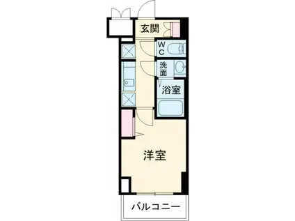 CREST TAPP DITA 神戸西パークフロント(1K/11階)の間取り写真