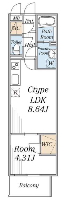リブリ・曳舟II(1LDK/1階)の間取り写真