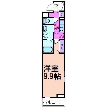 STAR LIGHT(1K/1階)の間取り写真