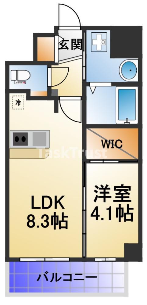 アドバンス北大阪アルタノ(1LDK/4階)の間取り写真