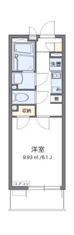 レオネクスト舟橋(1K/2階)の間取り写真