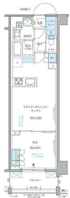 パークアクシス文京本郷(1LDK/3階)の間取り写真