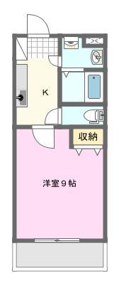 マンションセイバー(1K/1階)の間取り写真